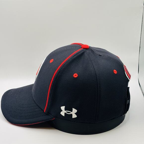 Utah Utes Under Armour Baseball Cap Hat Red Stretch One Size OSFM NCAA College - Picture 3 of 6